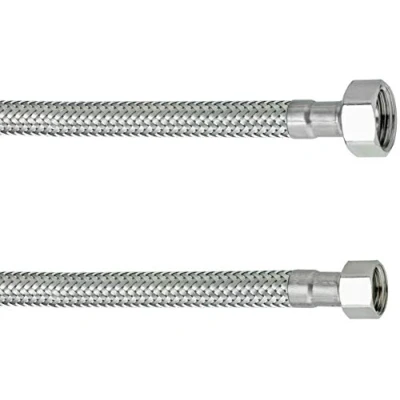 Afbeelding van Cornat Flexibele verbindingsslang 400 mm lengte 3/8 inch IG, IG hoogwaardige roestvrijstalen omvlechting/aansluitslang voor kraan/armatuurslang/flexibele slang / T3173261270