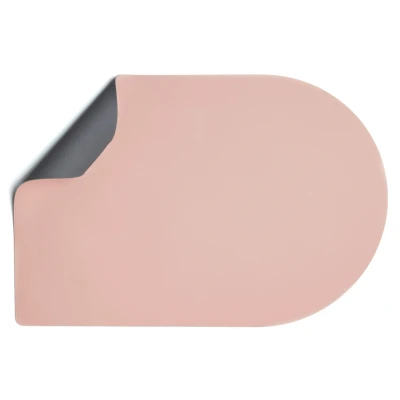 Afbeelding van Jay Hill Placemats Vegan leer Grijs / Roze Bread dubbelzijdig 44 x 30 cm 6 Stuks