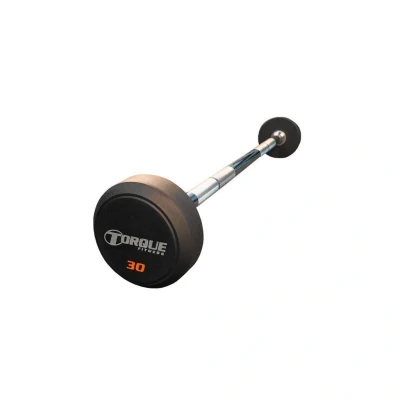 Afbeelding van Torque USA Barbell Urethane Pro Style Straight Fixed Zwart Chrome