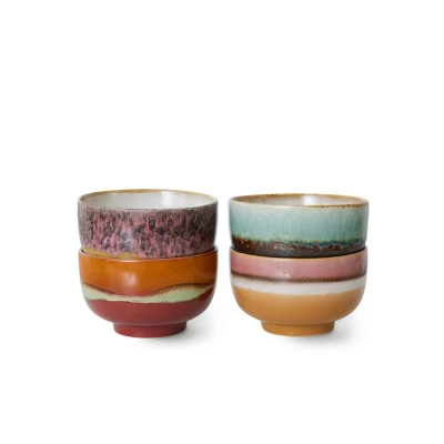Afbeelding van HKLIVING kom 70s (Ø13,5 cm) (set van 4)
