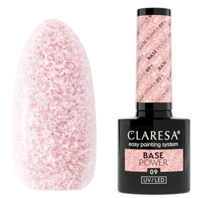 Afbeelding van Claresa Base Power Zuurvrije basis Roze met vlokken Goud 09 5g
