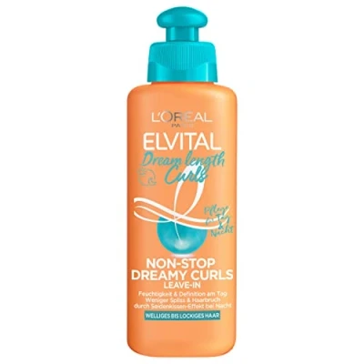Afbeelding van L&#039;Oréal Paris Elvital Leave In Conditioner voor gedefinieerde krullen, anti kroes haarkuur meer zwaai en grip, Dream Length Curls Non Stop Dreamy Curls, 1 x 200 ml