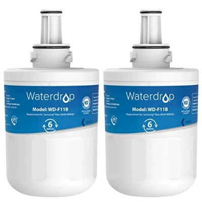 Afbeelding van Waterdrop Samsung DA29 00003G Koelkast Waterfilter Vervangen, Compatibel met Aqua Pure Plus 00003B DA97 06317A DA61 00159A HAFCU1/XAA HAFIN2/EXP, Pakket kan variëren (2)