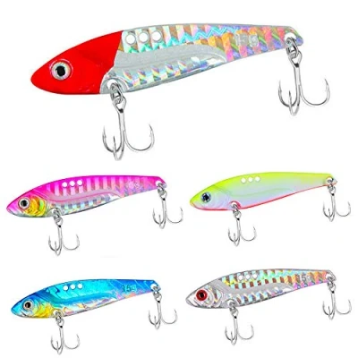 Afbeelding van senvenelec 5 stuks VIB Hard Viskunstaas, Crank Lokt Kit, Metalen Kunstaas met, Spinner Blade, Blades Aas, 3D Ogen Vissen Kunstaas, Totaal Diepzee Vissen.