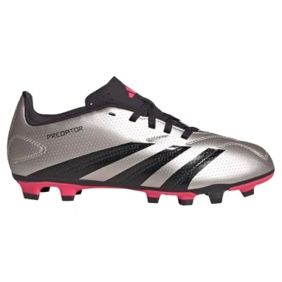 Afbeelding van adidas Performance Predator CLUB FXG Unisex Voetbalschoenen met kunststof noppen voor kinderen, Maat: 36 2/3, Platin metallic/aurora black/turbo