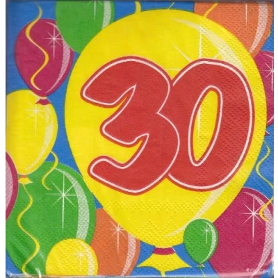 Afbeelding van Servet 30 jaar 20 stuks