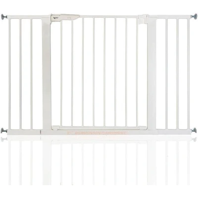 Afbeelding van BabyDan Premier PLUS Wit Klemhek met 6 spijlen uitbreiding H:72cm Breed: 112cm tot 119.3 cm (met gratis wall cups Montage zonder boren of schroeven )