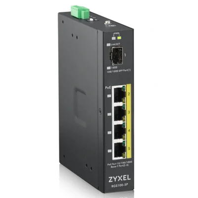 Afbeelding van Zyxel RGS100 5P Unmanaged L2 Gigabit Ethernet (10/100/1000) Power over