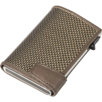 Afbeelding van Tony Perotti Furbo RFID Creditcardhouder met papiergeldvak, Titanium Taupe