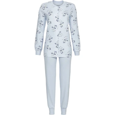 Afbeelding van Ringella pyjama dames katoen blauw