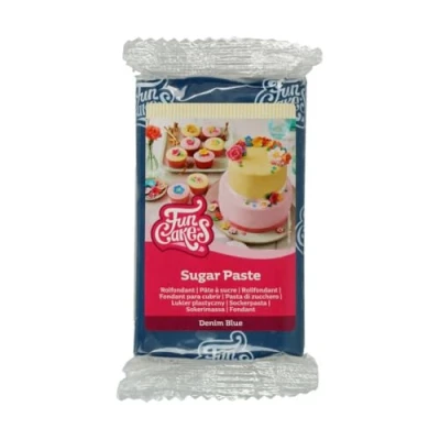 Afbeelding van FunCakes Rolfondant Fondant voor Cupcakes en Taarten Denim Blauw 250g