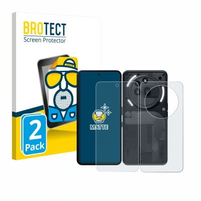 Afbeelding van BROTECT Screenprotector voor Nothing Phone (3a) Pro (Voor+Achter) Folie Beschermfolie matte (2 Stuks)