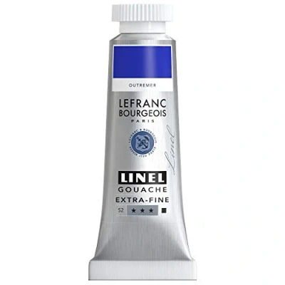 Afbeelding van Lefranc &amp; Bourgeois Linel Gouache Extra Fine Ultramarine 185 14ml
