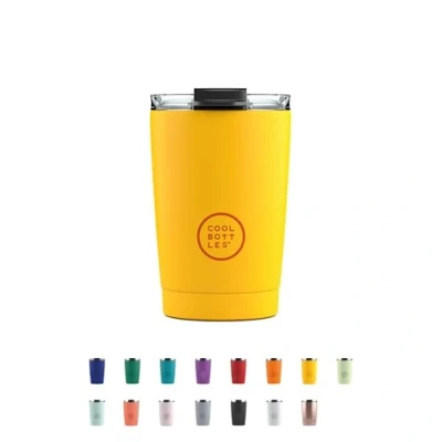 Afbeelding van Cool Bottles Thermosbeker 330 ml 5 uur warm, 10 koud BPA Vrij Vivid Yellow