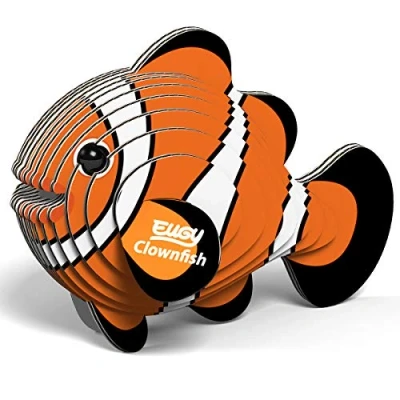 Afbeelding van Eugy Maak Je Eigen Clownvis Junior 11,4 X 7,6 Cm Karton Oranje