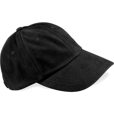 Afbeelding van Beechfield Laag profiel pet in geborsteld katoen B57 Black