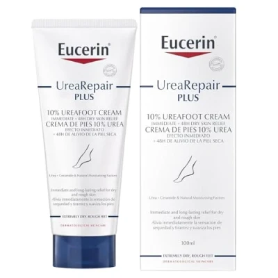 Afbeelding van Eucerin UreaRepair Plus voetcrème, geurvrij, 100 ml, verpakking kan variëren