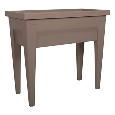 Afbeelding van EDA Groentegebied met tafel City Veg&amp;Table 73 x 38,5 H 68 cm 57 L Taupe