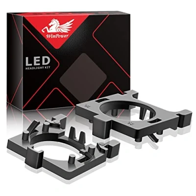 Afbeelding van WinPower H7 LED Lamp Base Clips Adapter Houder Ondersteuning Socket Conversie Accessoires Compatibel met Ford Focus 2/3, Fiesta MK2, Mondeo dimlicht, 2 Stuks