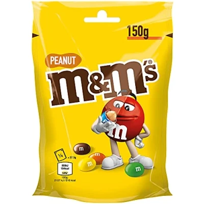 Afbeelding van M&amp;M&#039;S Peanut Chocolate lenzen met pindakkern, chocoladecadeau, één verpakking (1 x 150 g)