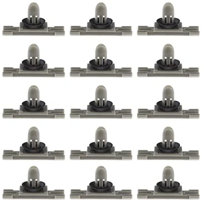 Afbeelding van ECSiNG 30 STKS Auto Deur Body Trim Beugel Moulding Bevestigingsclips Compatibel met E90 E91 F30 F31 F35 51137117240 Plastic Exterieur Dak Goot Clips