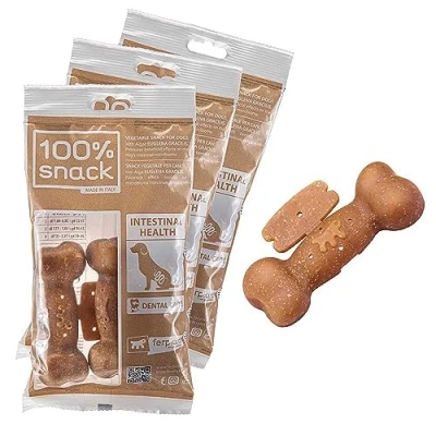 Afbeelding van Ferplast Natuurlijke Hondensnack Mondhygiëne Snack voor darmgezondheid met Euglena zeewier 3 pack kit 315g