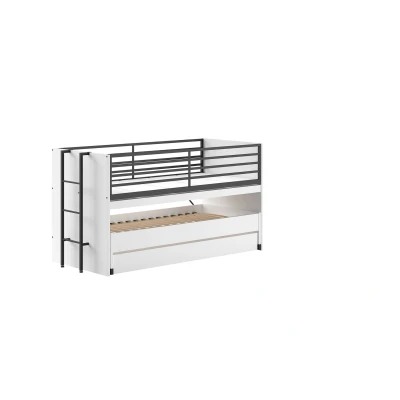Afbeelding van Vipack Sam halfhoogslaper (met bureau, logeerbed en lade) Wit