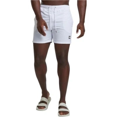 Afbeelding van Urban Classics Block Zwemshorts, Heren, Maat: Small, White