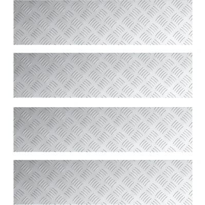 Afbeelding van vidaXL Zilver Aluminium 80 x 20 0.2 cm Traplopers