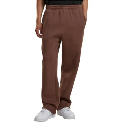 Afbeelding van Build Your Brand Heren sportbroek Fluffy Trackpants, casual joggingbroek in loose fit, maten S 5XL, Chocolatebrown, 3XL