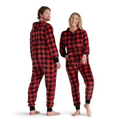 Afbeelding van Hatley Jumpsuit pyjamaset voor dames met capuchon volwassenen