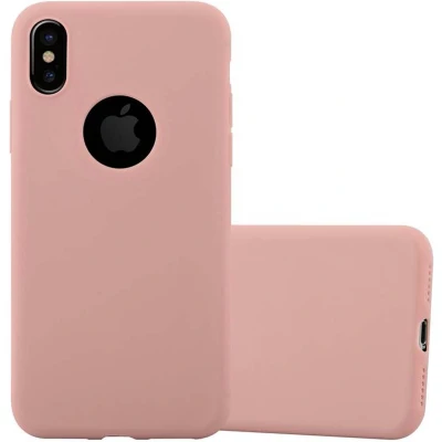 Afbeelding van Cadorabo Hoesje geschikt voor Apple iPhone XS MAX in CANDY ROZE Beschermhoes TPU silicone Case Cover