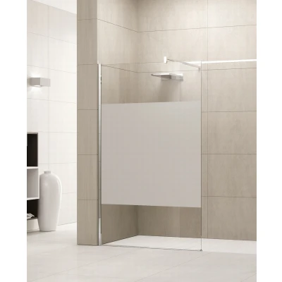 Afbeelding van Novellini Giada H inloopdouche 97 98.5 cm satinband mat chr.