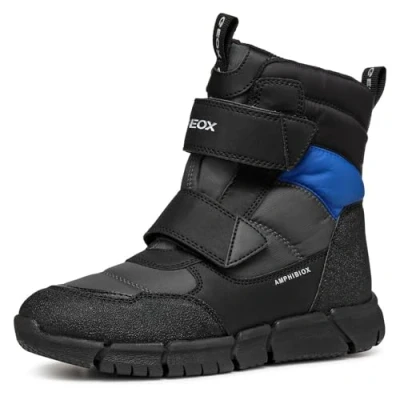 Afbeelding van Geox J Flexyper Boy B ABX enkellaarsjes, Dk Grey Royal, 31 EU