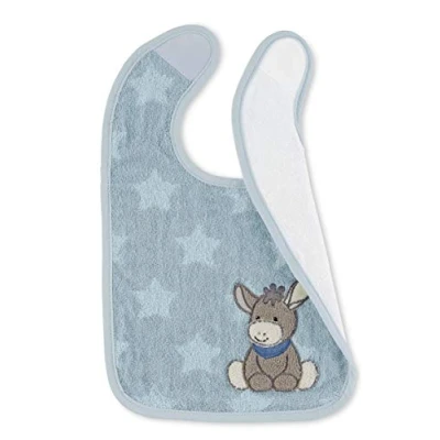 Afbeelding van Sterntaler Kunststof klittenband slabbetje Emmi medium blauw