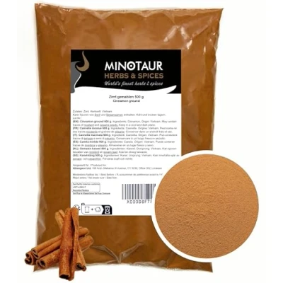 Afbeelding van Minotaur Spices Gemalen kaneel Mild kaneelpoeder 2 x 500 g (1 Kg)
