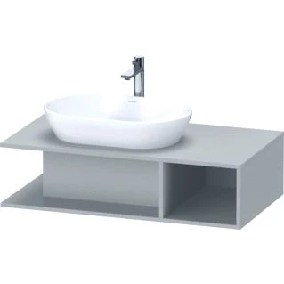Afbeelding van Duravit D Neo wastafelonderkast 100x26x55cm Betongrijs Mat