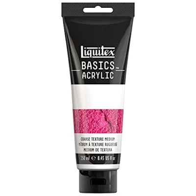 Afbeelding van Liquitex 1041016 Basics Acrylverf Grof textuurmedium voor speciaal effect met acrylverf, kan verf worden gemengd of alleen gebruikt 250ml Tube
