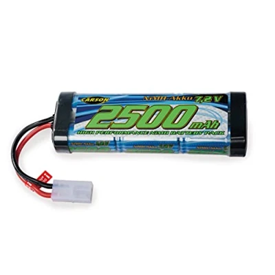 Afbeelding van Carson 500608222 7,2 V/2500 mAh NiMH Race Accu TAM, oplaadbaar, met Tamiya stekker, accupack voor RC auto, reserveaccu op afstand bestuurd voertuig, hoogwaardig, modelbouw