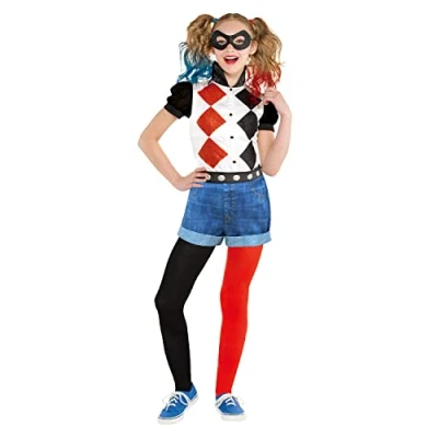 Afbeelding van amscan Childs Klassiek Harley Quinn verkleedkostuum DC Comics (10 12 jaar)