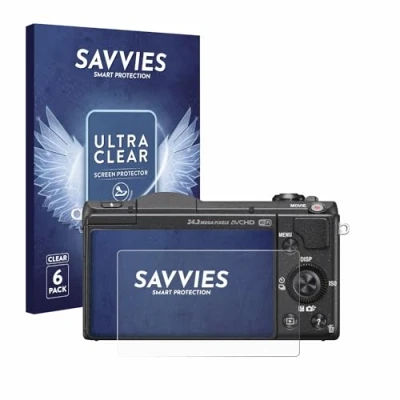 Afbeelding van Savvies (6 Stuks) Schermbeschermer voor Sony Alpha 5100 (DSLR A5100) Screen Protector Ultra Transparant