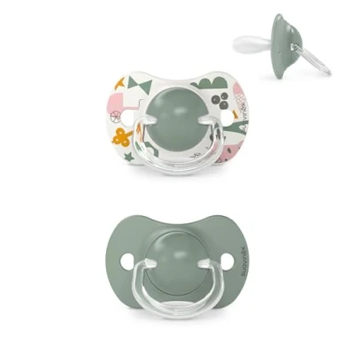 Afbeelding van Suavinex A Walk In The Park Reversible Duo Green 18m+ 2 stuks Silicone Fopspenen SXSAP3083096