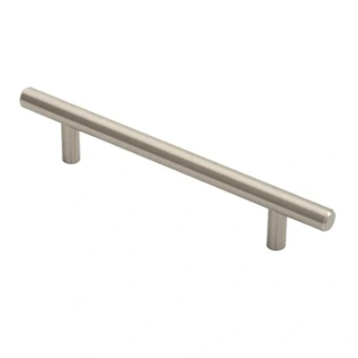 Afbeelding van Fingertip Designs Stalen T Bar greep 188 mm satijn nikkel
