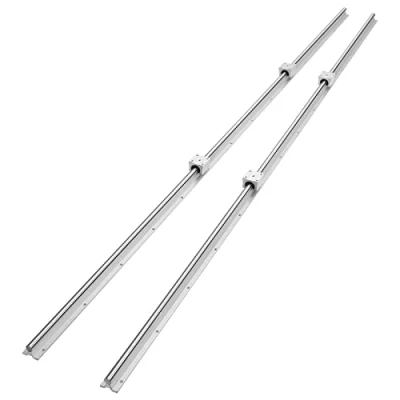 Afbeelding van VEVOR lineaire geleidingsrailset, SBR16 2000 mm, 2 stuks mm geleiderails en 4 SBR16UU glijblokken, rails lagerset voor geautomatiseerde machines, doe het zelfproject