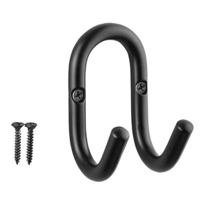 Afbeelding van SOTECH jashaak FARA 88 x 51 mm stalen zwarte wandkapstok hanger
