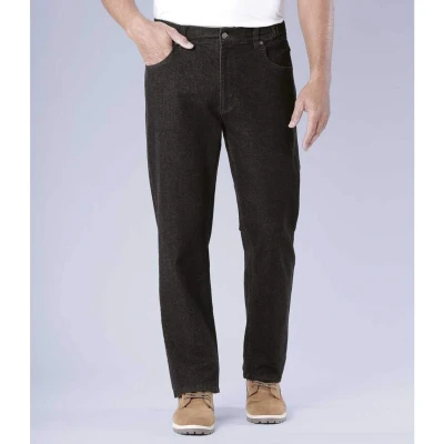 Afbeelding van Atlas for Men Zwarte regular stretch jeans Heren Verkrijgbaar in grote maten 56