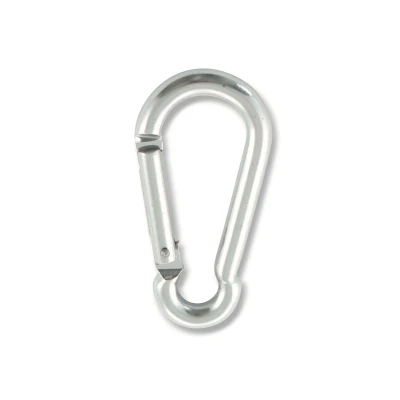 Afbeelding van Karabijnhaak 8 x 80 mm aluminium zilver