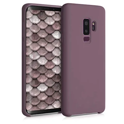Afbeelding van kwmobile telefoonhoesje geschikt voor Samsung Galaxy S9 Plus Hoesje met siliconen coating Smartphone case in druivenblauw