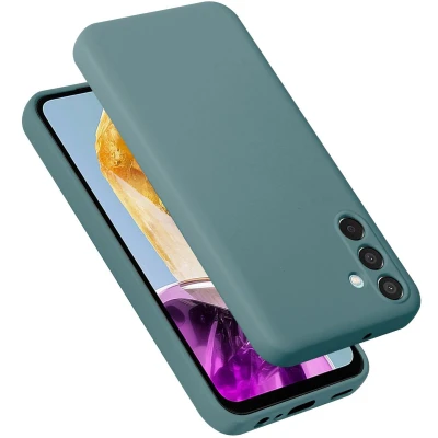 Afbeelding van Cadorabo Hoesje geschikt voor Samsung Galaxy M15 in LIQUID GROEN Beschermhoes gemaakt van flexibel TPU silicone Case Cover