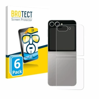 Afbeelding van BROTECT Screenprotector voor Samsung Galaxy Z Flip6 (Achterkant) Folie Beschermfolie transparant (6 Stuks)